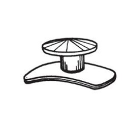 3M Unitek 20400-02 Unitek Lingual Button Curved Bonding, 10-Pack