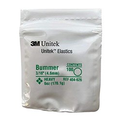 3M Unitek Elastics, Heavy 6 oz, 3/16 in, Bummer, 404-626, 100-Pack ( 30 Pk/Box)