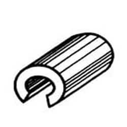 3M Unitek Archwire Stop, 517-740, No Hook, For .036 in. Round Wire, Split Crimpable, 100-Pack