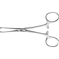 Aesculap Tissue Forceps - BABY ALLIS - Straight - 4 × 5 Teeth - EA012