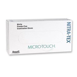Ansell Gloves - Microtouch Nitratex - Nitrile - Non-Sterile - Powder Free - Small, 100-Pack