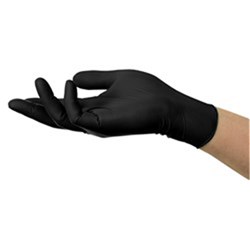 Ansell Gloves - Microflex MidKnight Touch - Black - Nitrile - Non Sterile - Powder Free - Large, 100-Pack