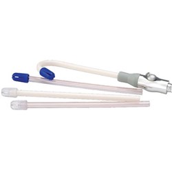 ASA Dental Saliva Ejectors - Total Comfort - Clear with Blue Tip - 155mm, 1000-Pack
