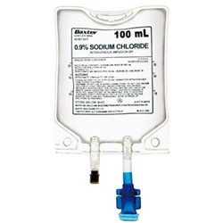 Baxter Sodium Chloride - 0.9% IV Mini bag - 100ml, 1-Pack