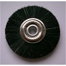 Lathe Brush Metal Centre Stiff Black Bristle 47mm x 1