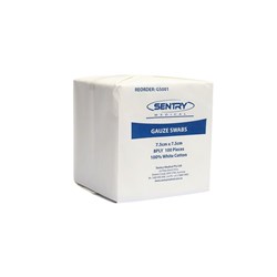 Aaxis SM Gauze Swab - 5 x 5cm - 8 ply Woven, 100-Pack