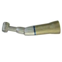 BA Contra Angle Handpiece - 1:1 - Ultra Push Head - Blue Band - Non-Optic - External Spray - Standard E Fitting