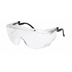Bolle Safety Glasses - OVERRIDE - Clear - Over Prescription Glasses - Adjustable Arm