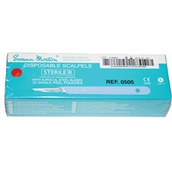 Swann Morton Disposable Scalpels - Size 15C, 10-Pack