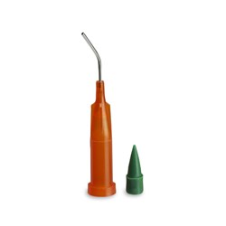 Centrix AccuDose - Stainless Steel Needle Tip - Bendable - Orange Tube with Green Plug - 20 Gauge, 100-Pack
