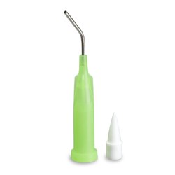 Centrix AccuDose - Stainless Steel Needle Tip - Bendable - Green Tube with White Plug - 19 Gauge, 100-Pack