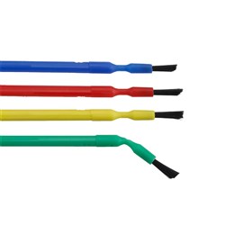 Centrix Benda Brush - Bendable Multi-Purpose Applicator - Regular Point Black Bristles - Blue Red Green Yellow, 144-Pack