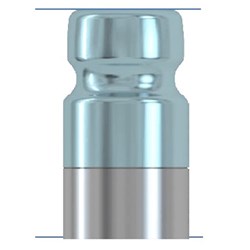 Impression cap long anodized for D 5.0 6.0