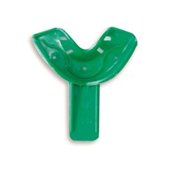 GC Spacer Tray - Disposable Perforated Impression Tray - 32D - Anterior Partial - Green, 12-Pack