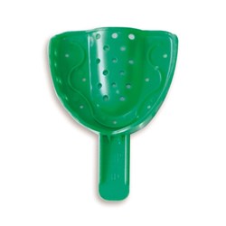 GC Spacer Tray - Disposable Perforated Impression Tray - 7D - Small Upper - Green, 12-Pack