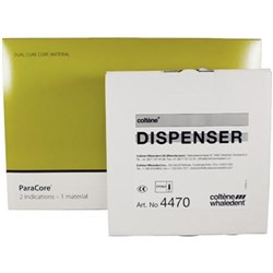 Coltene ParaCore - Dual Curing Core and Resin Cement - Intro Kit - Dentin - 25ml Automix Syringe and Dispenser