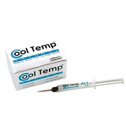 Coltene Cool Temp Natural - Temporary Crown and Bridge - Shade A3.5 - 5ml Automix Syringe, 2-Pack and 8 Mixing Tips