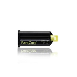 Coltene ParaCore - Dual Curing Core and Resin Cement - Shade White - 25ml Cartridge, 1-Pack and Mixing Tips