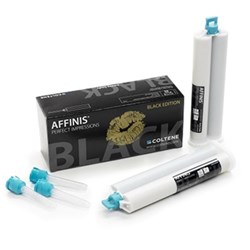 Coltene AFFINIS Black Edition - Heavy Body - Twin Pack - 75ml Cartridge, 2-Pack with 8 Mixing Tips