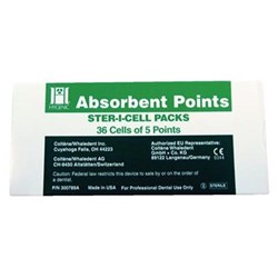 Coltene HYGENIC Paper Points - Sterile Cell Pack - Size 50, 180-Pack