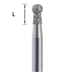 Horico Diamond Bur - 002-016 - Round Coated Neck - Slow Speed, Right Angle (RA), 1-Pack