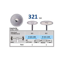 Horico Diamond Disc - 321-190 - Edge Cutting - Straight (HP), 1-Pack