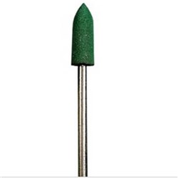 Dedeco Abrasive Midgets - Shape 15 - Green - Fast Polishing - Straight (HP), 12-Pack