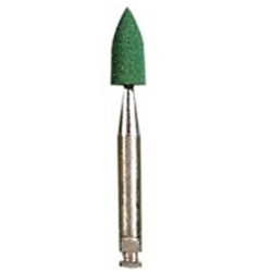 Dedeco Abrasive Midgets - Mini Green - Fast Polishing - Slow Speed, Right Angle (RA), 12-Pack