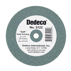 Dedeco Lathe Wheel - Green - Soft - Tooth Grinding - 76 x 6.3mm