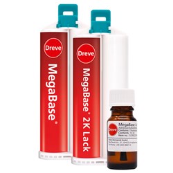 Dreve MegaBase - Auto-Polymerising Silicone - Soft Reline - Starter Kit