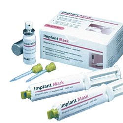 Detax Dental IMPLANT MASK Set - 10ml Cartridges, 2-Pack and  6 Mixing Cannulas