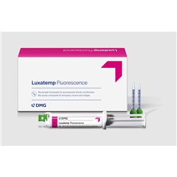DMG Luxatemp Fluorescence - Temporary Crown and Bridge - Shade BL - 15g Syringe, 1-Pack and 10-Pack Smart Mixing Tips