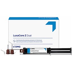 DMG LUXACORE Z Dual - Core Build-Up Composite - Shade Light Opaque - 9g Syringe, 2-Pack and 40 Smart Mix Tip