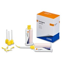 DMG HoniGum - Light Fast - 50ml Cartridge, 2-Pack with 12 AutoMix Mixing Tips