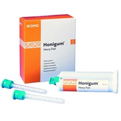DMG HoniGum - Heavy Fast - 50ml Cartridge, 2-Pack with 4 AutoMix Tips