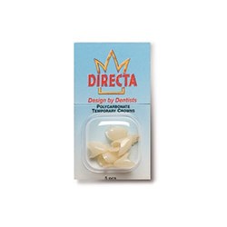 Directa Polycarbonate Temporary Crowns - 14, 5-Pack
