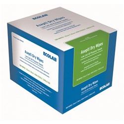 Ecolab Asepti Dry Wipes - Low Lint All Purpose Towels - 35 x 35cm, 100-Pack