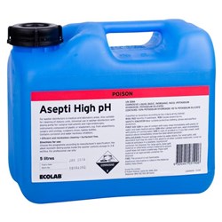 Ecolab Asepti High pH - High Alkaline Detergent - 5L Bottle