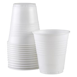 Plastic Drinking Cups - 7.3 x 4.3cm - 185ml, 1000-Pack