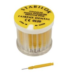 Stabilok Pin - Yellow - Small, 20-Pack with 1 Titanium Drill