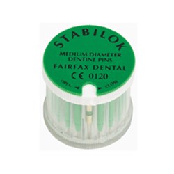 Stabilok Pin - Green - Medium, 20-Pack with 1 Stainless Steel Drill