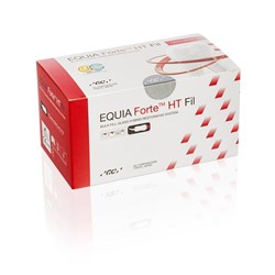 GC EQUIA Forte HT Fil - Bulk Fill Glass Hybrid Restorative - Shade B2 Capsules, 50-Pack
