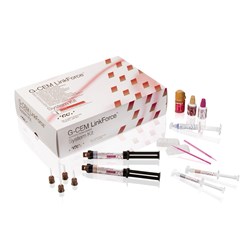 GC G-CEM LinkForce - Dual-Cure Adhesive Luting Cement - System Kit includes Shades A2 and Translucent