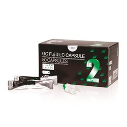 GC FUJI 2 LC Capsules - Light-Cured Glass Ionomer Restorative - Assorted Shades, 50-Pack