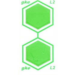 GKE Clean-Record Cleaning Process Monitoring Indicators - Green, 320-Pack