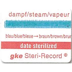GKE Self Adhesive Label with Process Indicator - Blue, 750-Pack