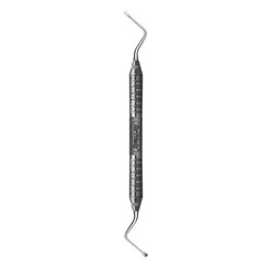 HuFriedyGroup Miller Surgical Curette - #10 - Double Ended - #6 Satin Steel Handle