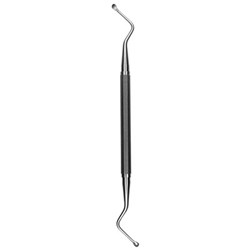 HuFriedyGroup Miller Surgical Curette - #1 - Spoon - Double Ended - #6 Satin Steel Handle