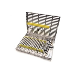 HuFriedyGroup IMS Signature Series Cassette - 16 Instruments - Yellow