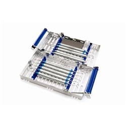 HuFriedyGroup IMS Signature Series Cassette - 2 Tier - 14 Instruments - Blue